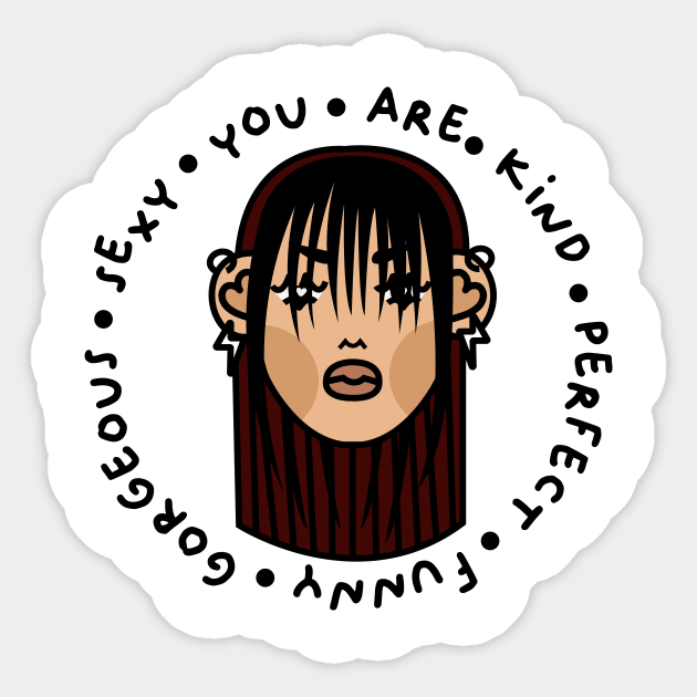 Angry kids - 129 Sticker by chocosprunes